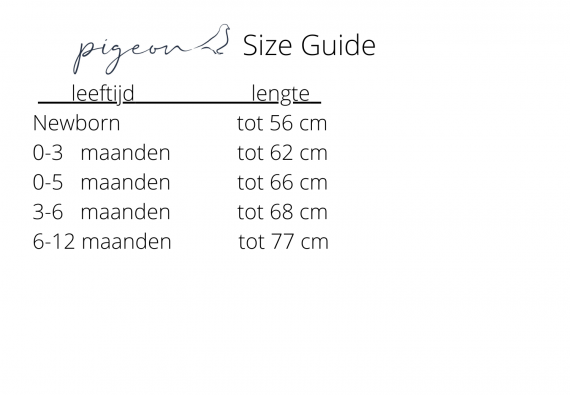 Size Guide pigeons 570x395 1